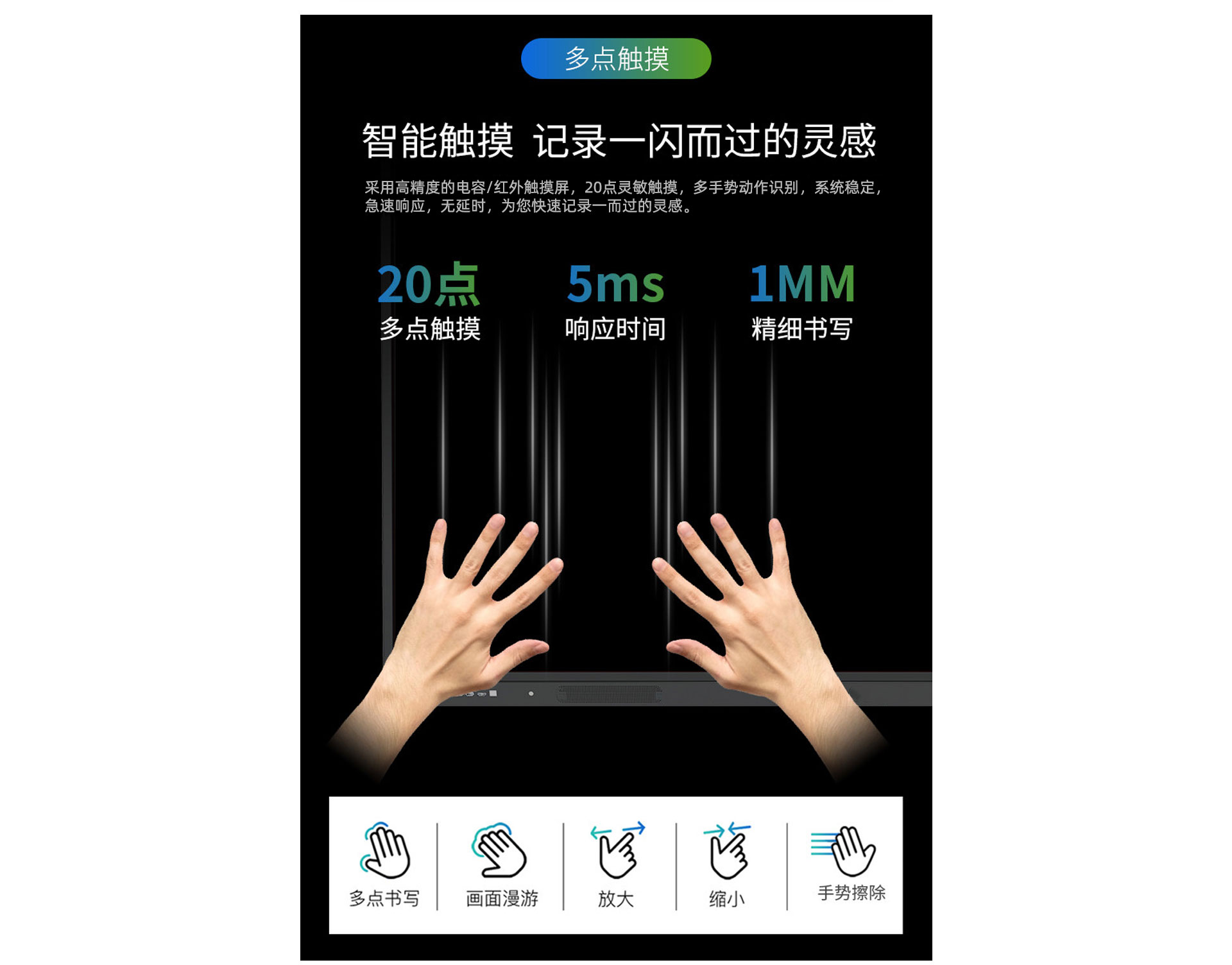 yd2333云顶电子游戏科技K12教学一体机20点触控，无延迟